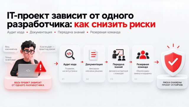 IT-проект зависит от одного разработчика: как снизить риски