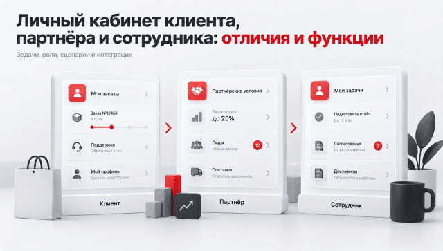Личный кабинет клиента, партнёра и сотрудника: отличия и функции