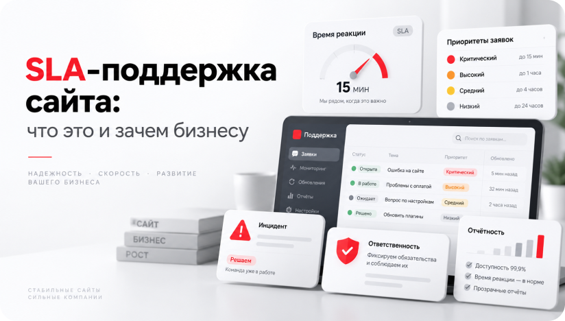 SLA-поддержка сайта: что это и зачем бизнесу