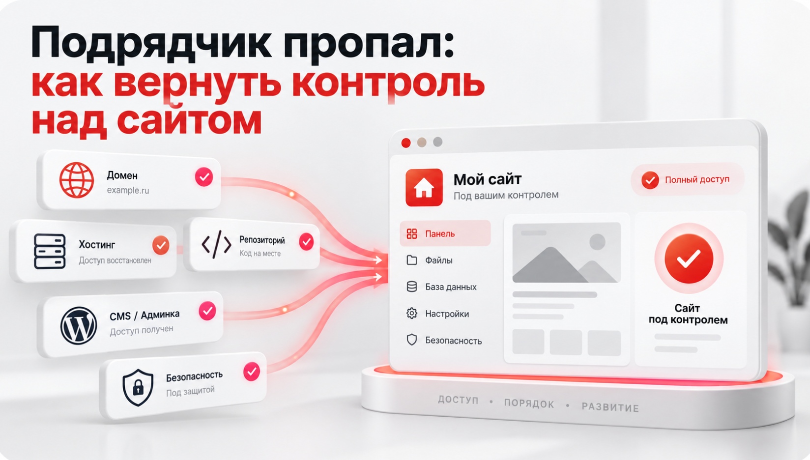 Подрядчик пропал: как вернуть контроль над сайтом