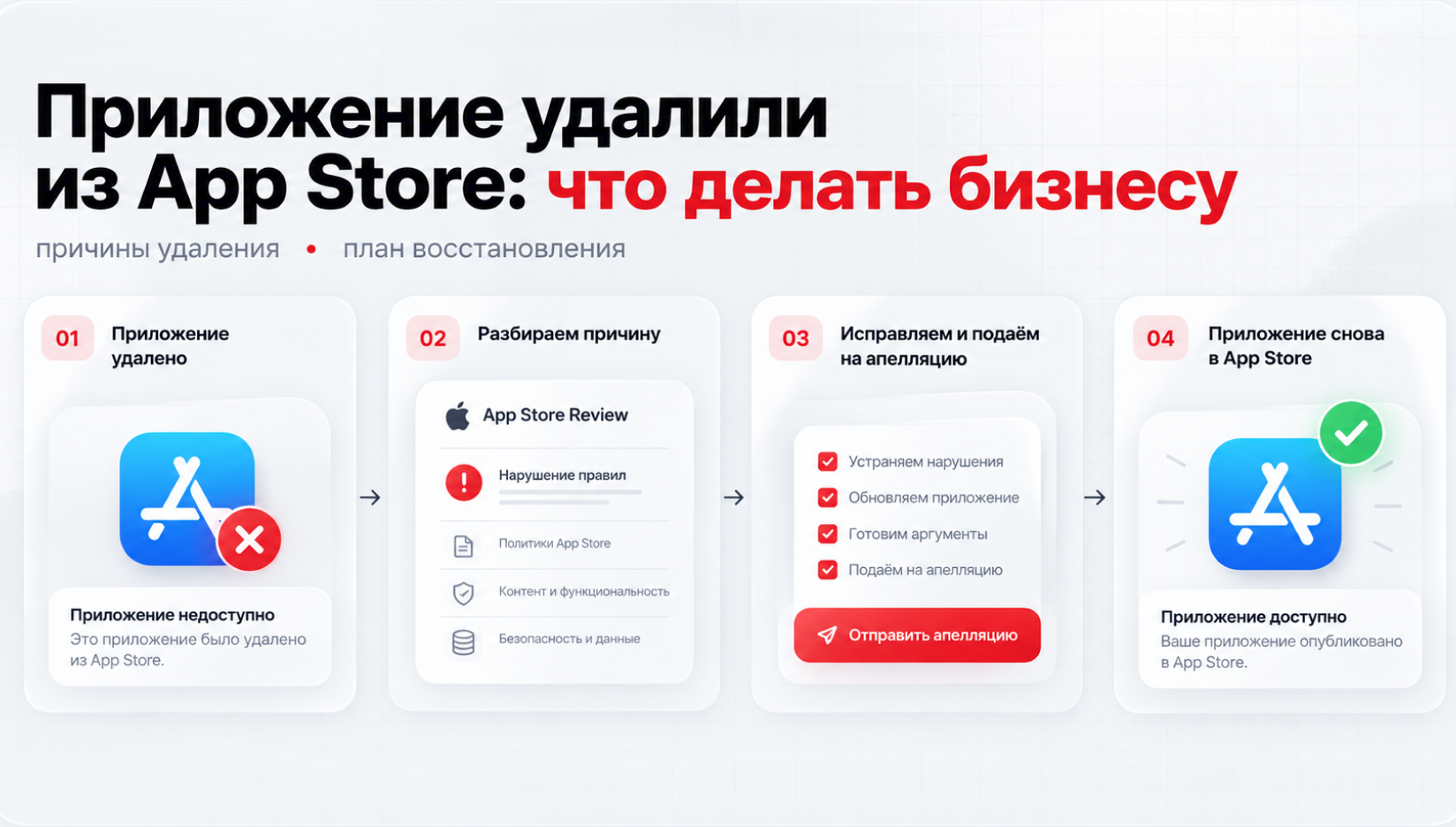 Приложение удалили из App Store: что делать бизнесу